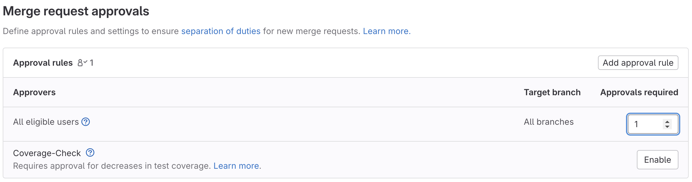 Настройка репозитория – Settings / Merge Requests